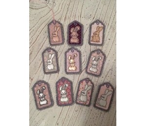 ITH Stickserie - Funny Bunnies Geschenkanhänger